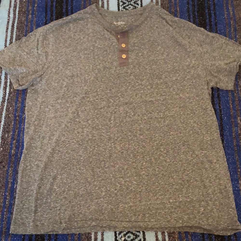 Goodfellow Qtr Button Up Tee Shirt